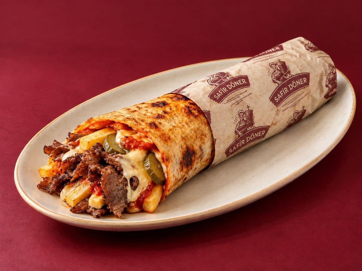 Beef Doner Wrap with Kashar Cheese
