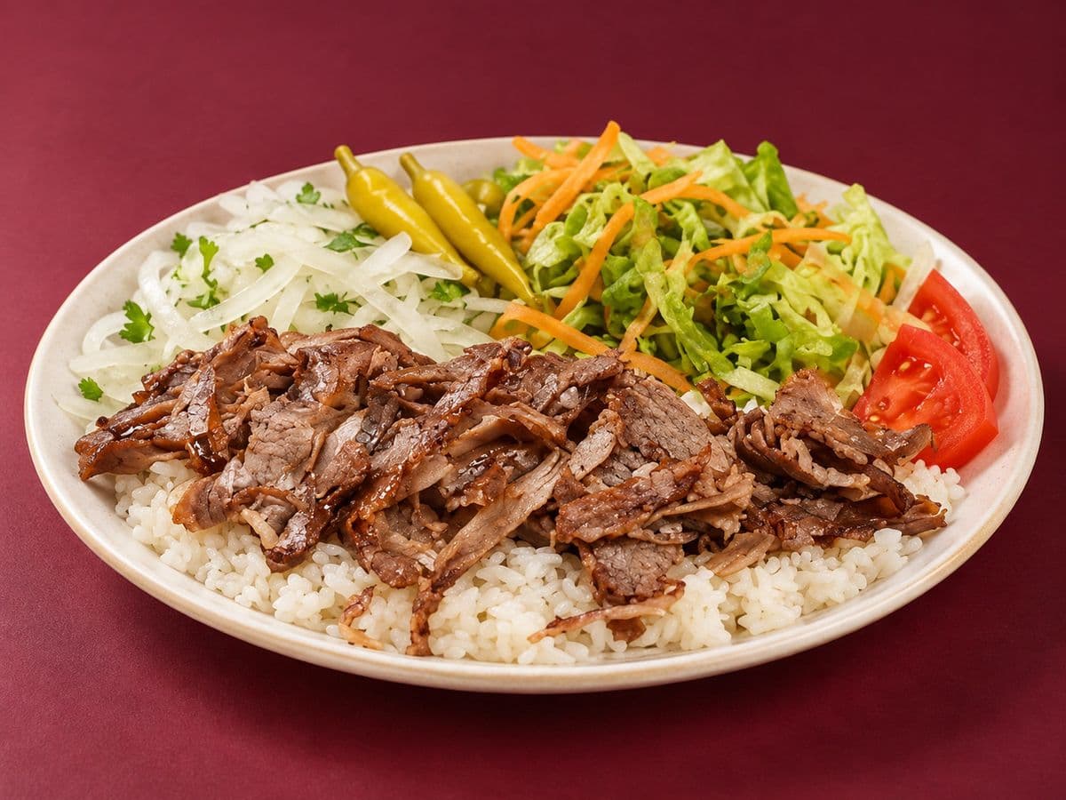Beef Doner over Rice