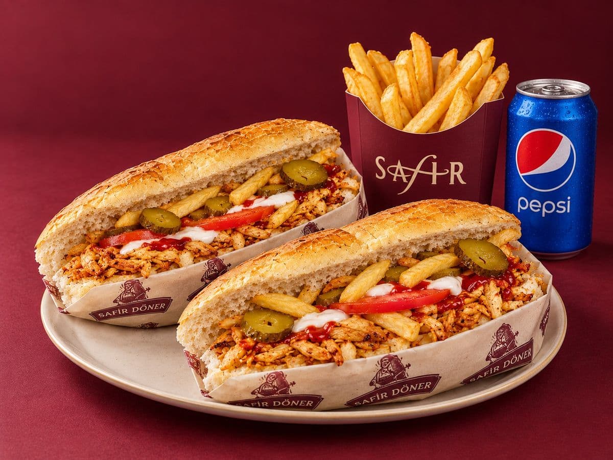 Chicken Doner Sandwich Meal for 2