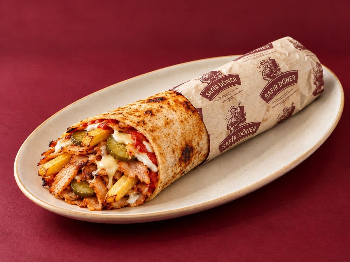 Chicken Doner Wrap with Kashar Cheese