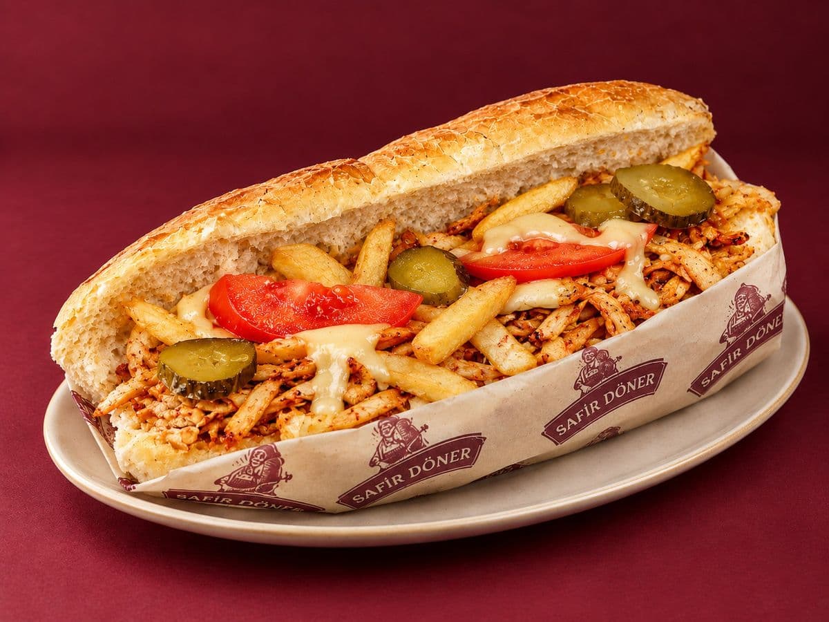 Chicken Doner Sandwich with Kashar Cheese